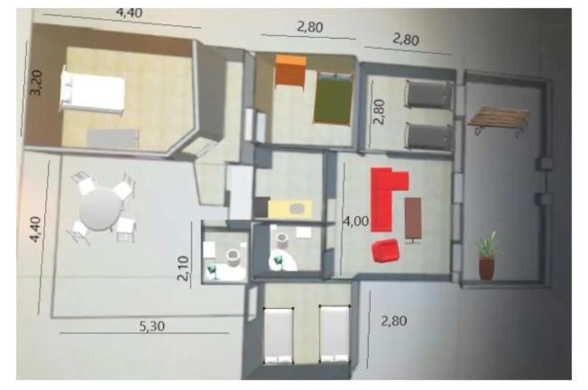 Casa Familiar Patio Y 2 Banos Con Aire Acondicionado Apartment